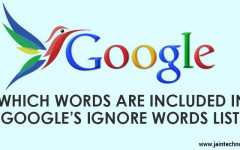 Which Words Are Included In Google’s Ignore Words List?