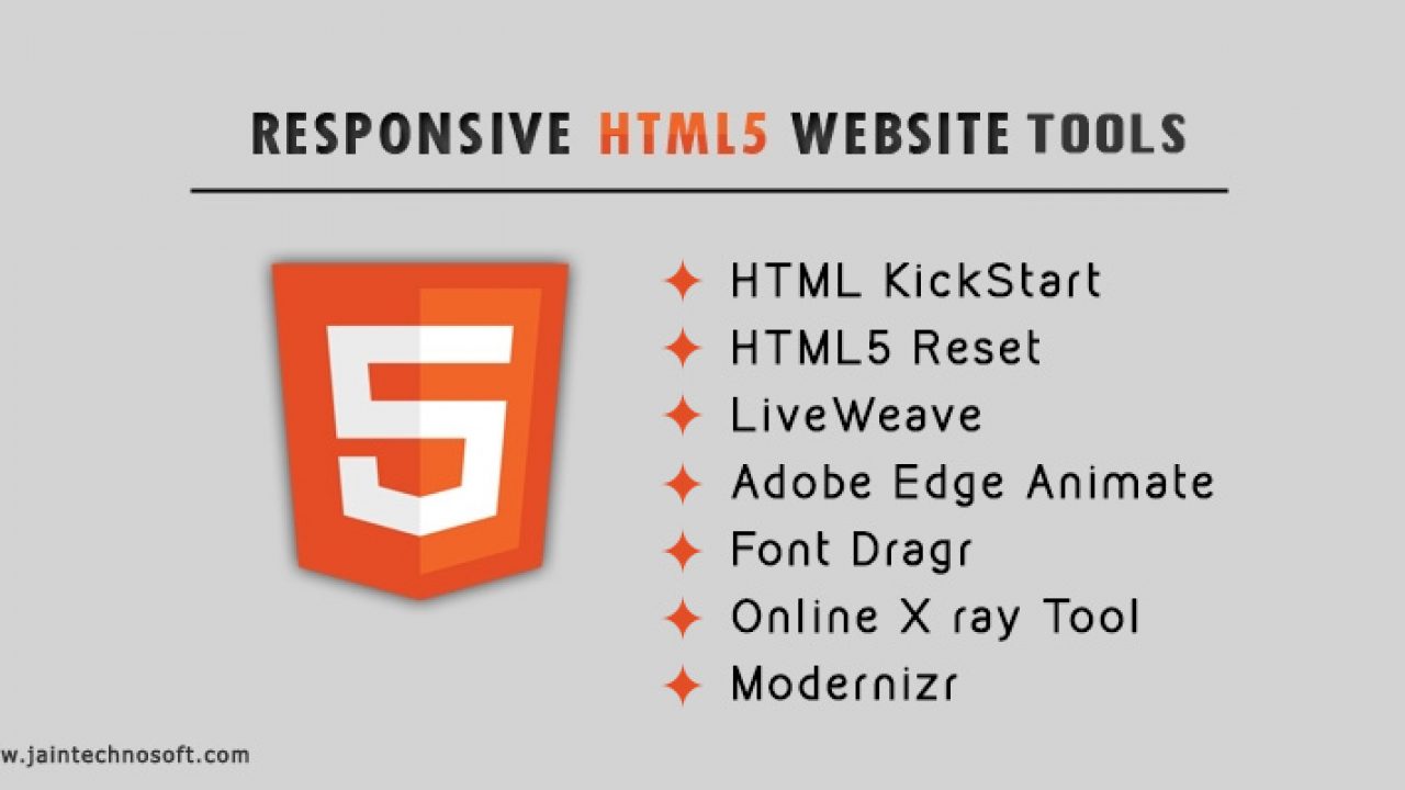 Best HTML5 Tools For Web Designers - Jain Technosoft Best HTML5 Tools For Web Designers - Jain Technosoft